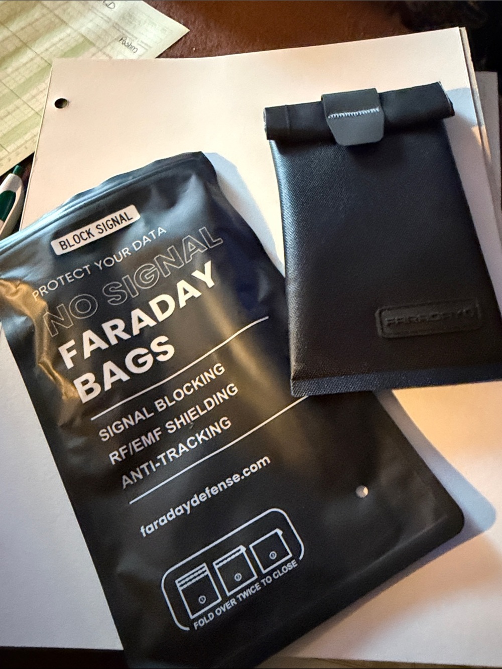 Black Faraday Bag - Signal Blocking Pouch